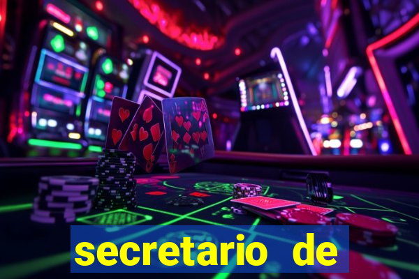 secretario de esporte salario